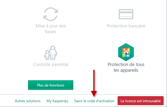 acceder aux licences kaspersky